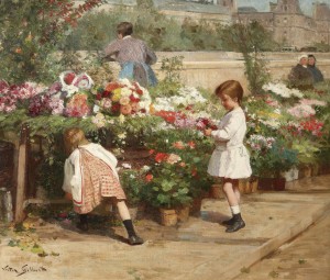 The young flower seller
